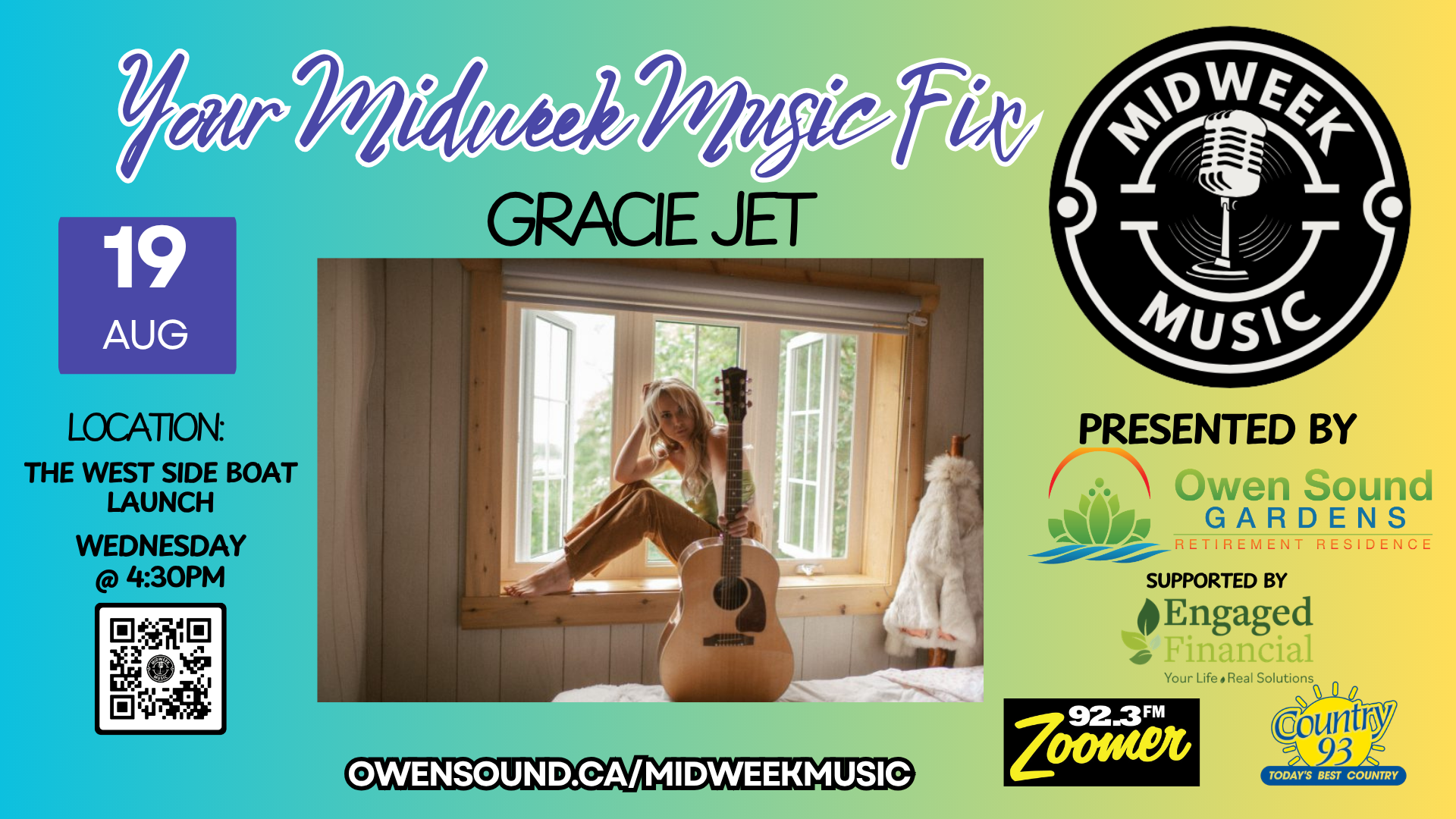Event image Mid Week Music hosts Gracie Jet at The Launch